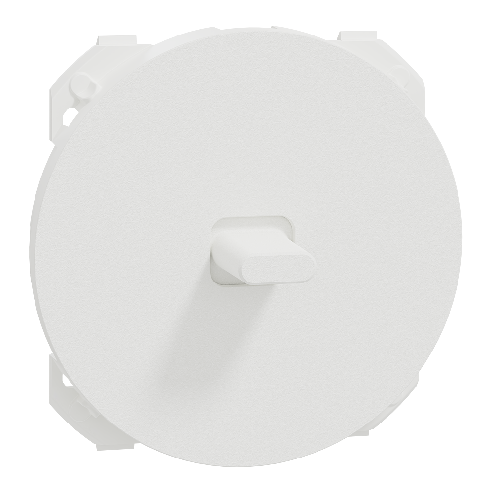 Odace enjo VV ou poussoir à levier blanc